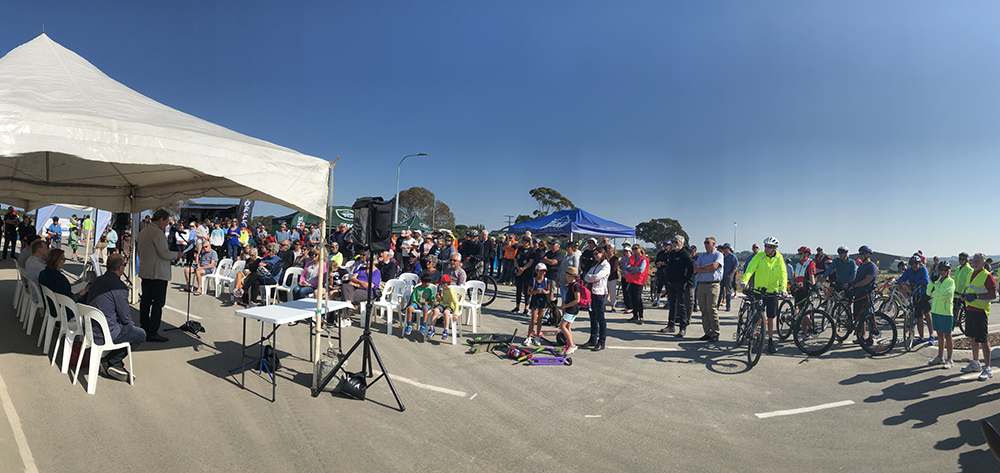 Watchman road project celebration. 